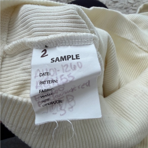 Agolde Ivory Ribbed Tank Top - Picture 6 of 6